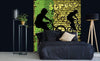 Dimex Bicycle Green Wall Mural 225x250cm 3 Panels Ambiance | Yourdecoration.co.uk