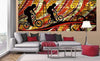 Dimex Bicycle Red Wall Mural 375x150cm 5 Panels Ambiance | Yourdecoration.co.uk