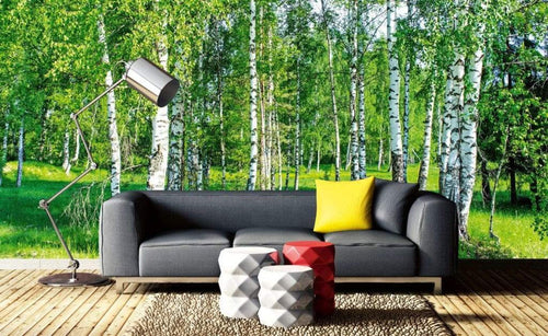 Dimex Birch Grow Wall Mural 375x250cm 5 Panels Ambiance | Yourdecoration.co.uk