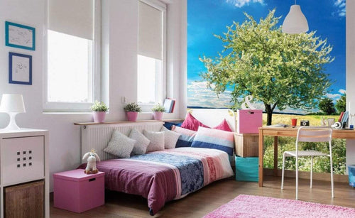 Dimex Blossom Tree Wall Mural 225x250cm 3 Panels Ambiance | Yourdecoration.co.uk