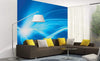 Dimex Blue Abstract Wall Mural 225x250cm 3 Panels Ambiance | Yourdecoration.co.uk