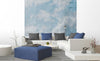 Dimex Blue Clouds Abstract Wall Mural 225x250cm 3 Panels Ambiance | Yourdecoration.co.uk
