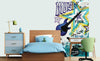 Dimex Blue Guitar Wall Mural 150x250cm 2 Panels Ambiance | Yourdecoration.co.uk