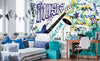 Dimex Blue Guitar Wall Mural 375x250cm 5 Panels Ambiance | Yourdecoration.co.uk