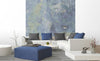 Dimex Blue Painting Abstract Wall Mural 225x250cm 3 Panels Ambiance | Yourdecoration.co.uk