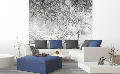 Dimex Branch Abstract Wall Mural 225x250cm 3 Panels Ambiance | Yourdecoration.co.uk