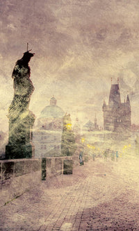 Dimex Charles Bridge Abstract I Wall Mural 150x250cm 2 Panels | Yourdecoration.co.uk