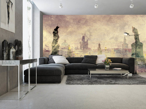 Dimex Charles Bridge Abstract I Wall Mural 375x250cm 5 Panels Ambiance | Yourdecoration.co.uk