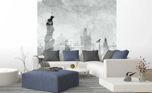 Dimex Charles Bridge Abstract II Wall Mural 225x250cm 3 Panels Ambiance | Yourdecoration.co.uk