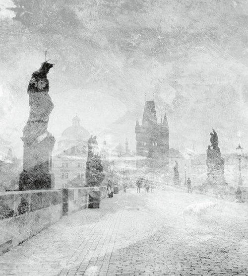 Dimex Charles Bridge Abstract II Wall Mural 225x250cm 3 Panels | Yourdecoration.co.uk