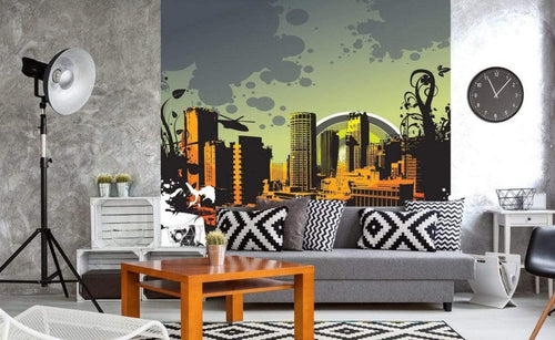 Dimex City Wall Mural 225x250cm 3 Panels Ambiance | Yourdecoration.co.uk