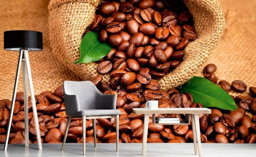 Dimex Coffee Beans Wall Mural 375x250cm 5 Panels Ambiance | Yourdecoration.co.uk