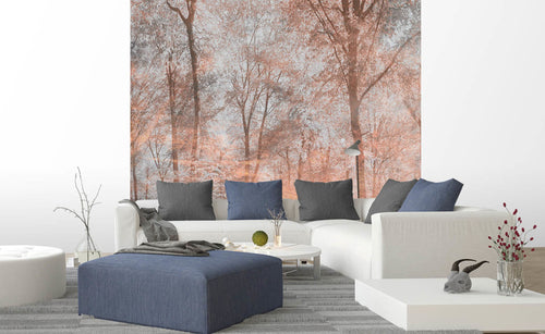 Dimex Colorful Forest Abstract Wall Mural 225x250cm 3 Panels Ambiance | Yourdecoration.co.uk