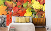 Dimex Colourful Leaves Wall Mural 375x250cm 5 Panels Ambiance | Yourdecoration.co.uk