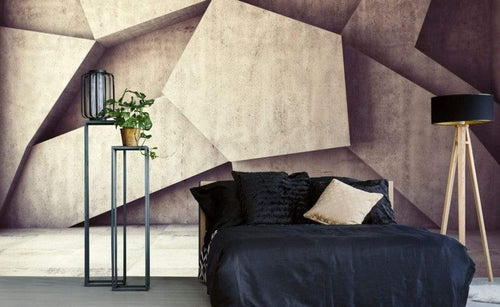 Dimex Concrete Background Wall Mural 375x250cm 5 Panels Ambiance | Yourdecoration.co.uk