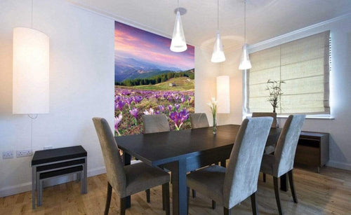 Dimex Crocuses at Spring Wall Mural 150x250cm 2 Panels Ambiance | Yourdecoration.co.uk