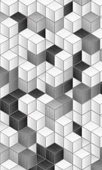 Dimex Cube Blocks Wall Mural 150x250cm 2 Panels | Yourdecoration.co.uk