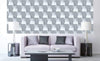 Dimex Cube Wall Wall Mural 375x150cm 5 Panels Ambiance | Yourdecoration.co.uk