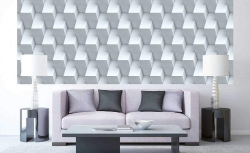 Dimex Cube Wall Wall Mural 375x150cm 5 Panels Ambiance | Yourdecoration.co.uk