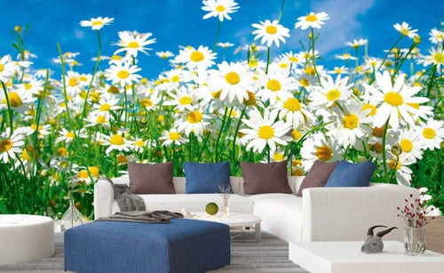 Dimex Daisies Wall Mural 375x250cm 5 Panels Ambiance | Yourdecoration.co.uk