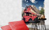 Dimex Double Decker Bus Wall Mural 225x250cm 3 Panels Ambiance | Yourdecoration.co.uk
