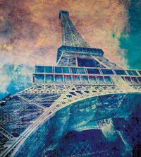 Dimex Eiffel Tower Abstract I Wall Mural 225x250cm 3 Panels | Yourdecoration.co.uk