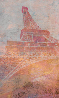 Dimex Eiffel Tower Abstract II Wall Mural 150x250cm 2 Panels | Yourdecoration.co.uk
