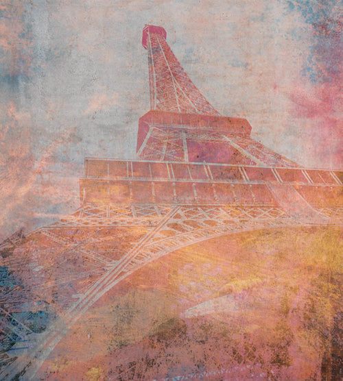 Dimex Eiffel Tower Abstract II Wall Mural 225x250cm 3 Panels | Yourdecoration.co.uk