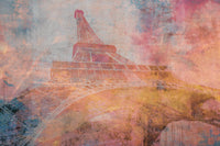 Dimex Eiffel Tower Abstract II Wall Mural 375x250cm 5 Panels | Yourdecoration.co.uk
