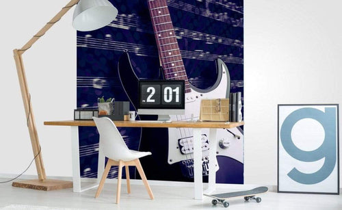 Dimex Electric Guitar Wall Mural 225x250cm 3 Panels Ambiance | Yourdecoration.co.uk
