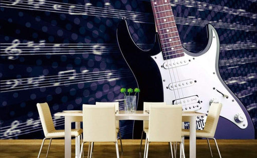 Dimex Electric Guitar Wall Mural 375x250cm 5 Panels Ambiance | Yourdecoration.co.uk
