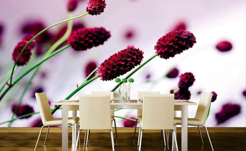 Dimex Floral Violet Wall Mural 375x250cm 5 Panels Ambiance | Yourdecoration.co.uk