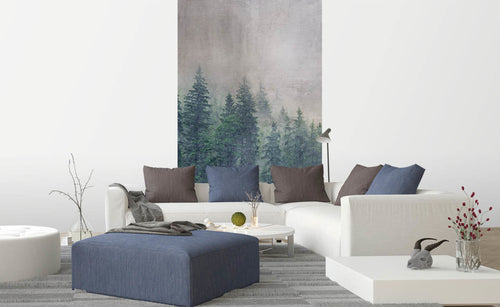 Dimex Forest Abstract Wall Mural 150x250cm 2 Panels Ambiance | Yourdecoration.co.uk