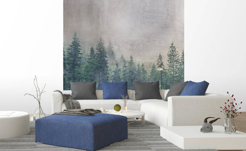 Dimex Forest Abstract Wall Mural 225x250cm 3 Panels Ambiance | Yourdecoration.co.uk