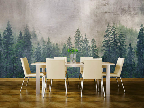 Dimex Forest Abstract Wall Mural 375x250cm 5 Panels Ambiance | Yourdecoration.co.uk