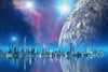 Dimex Futuristic City Wall Mural 375x250cm 5 Panels | Yourdecoration.co.uk