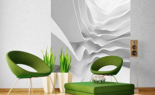 Dimex Futuristic Wave Wall Mural 225x250cm 3 Panels Ambiance | Yourdecoration.co.uk