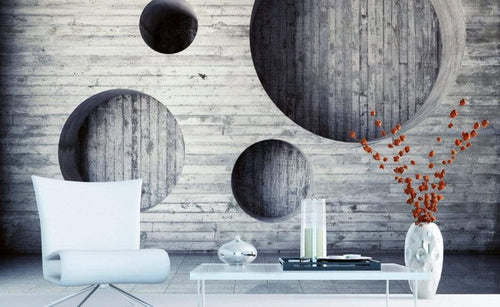 Dimex Geometric Background Wall Mural 375x250cm 5 Panels Ambiance | Yourdecoration.co.uk