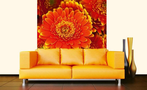 Dimex Gerbera Wall Mural 225x250cm 3 Panels Ambiance | Yourdecoration.co.uk