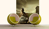 Dimex Girl on Armchair Wall Mural 225x250cm 3 Panels Ambiance | Yourdecoration.co.uk