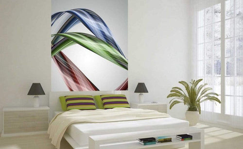 Dimex Glossy Wave Wall Mural 150x250cm 2 Panels Ambiance | Yourdecoration.co.uk