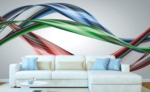Dimex Glossy Wave Wall Mural 375x250cm 5 Panels Ambiance | Yourdecoration.co.uk