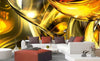 Dimex Golden Wires Wall Mural 375x250cm 5 Panels Ambiance | Yourdecoration.co.uk