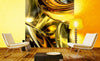 Dimex Golden wires Wall Mural 225x250cm 3 Panels Ambiance | Yourdecoration.co.uk