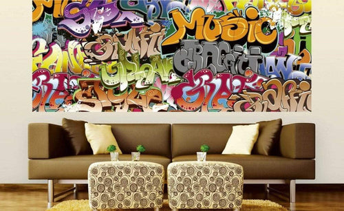 Dimex Graffiti Art Wall Mural 375x150cm 5 Panels Ambiance | Yourdecoration.co.uk