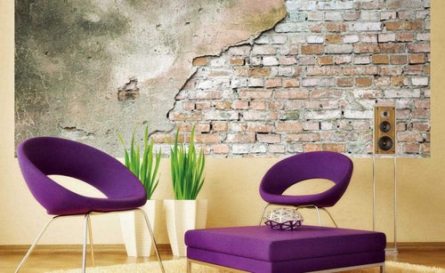 Dimex Grunge Wall Wall Mural 375x150cm 5 Panels Ambiance | Yourdecoration.co.uk