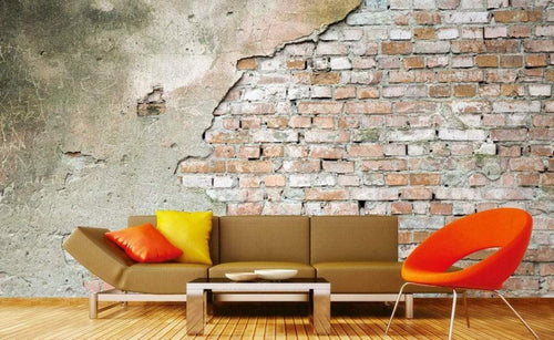 Dimex Grunge Wall Wall Mural 375x250cm 5 Panels Ambiance | Yourdecoration.co.uk