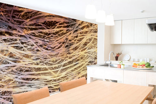 Dimex Hay Abstract I Wall Mural 375x250cm 5 Panels Ambiance | Yourdecoration.co.uk
