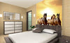 Dimex Horses in Sunset Wall Mural 225x250cm 3 Panels Ambiance | Yourdecoration.co.uk