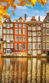 Dimex Houses in Amsterdam Wall Mural 150x250cm 2 Panels | Yourdecoration.co.uk
